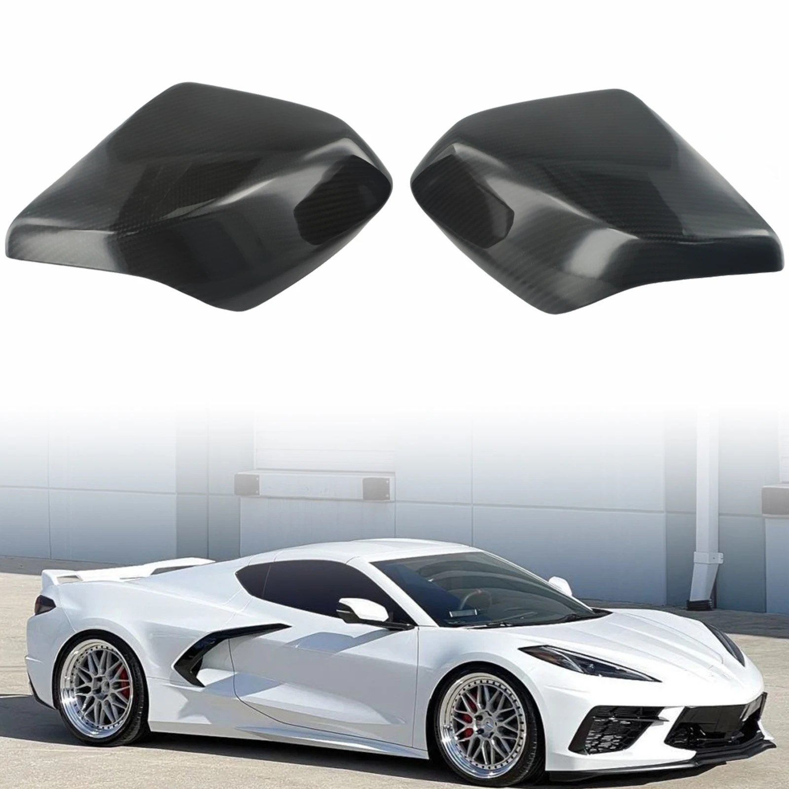 Carbon Fiber Mirror Cover Car Car Style Existing Scratches Exterior Fashion Rear View Mirror Anti-rust Practical