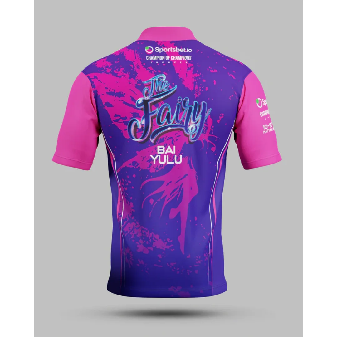 

The Fairy - Bai Yulu Snooker Match Джерси Осенняя спортивная быстросохнущая мужская футболка с круглым вырезом Детская одежда Футболка Y2k Woman