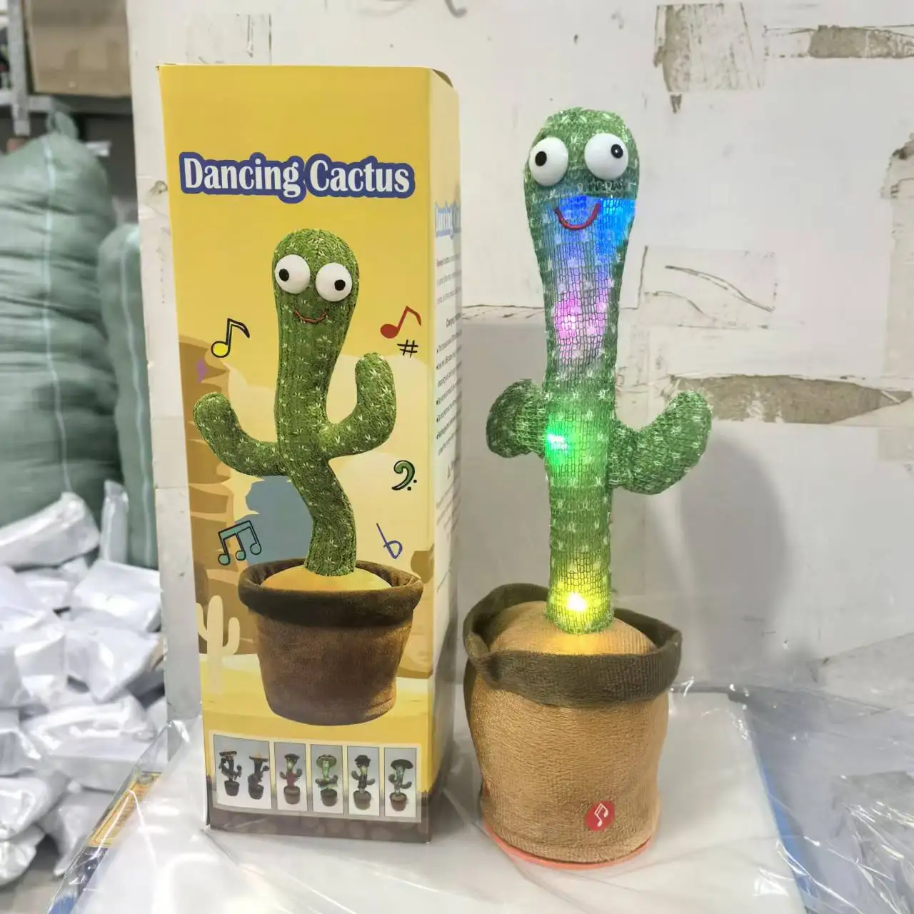 1pc-Dancing Talking Cactus Toys For Baby Boys And Girls, Singing Mimicking Recording Repeating What You Say Sunny Cactus Up Plus