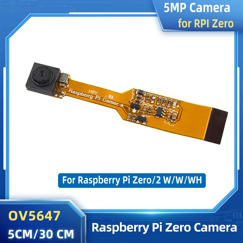 Raspberry Pi ontariCamera Tech, Mini webcam, 5MP, 1080P, OV5647, 5cm, 30cm, 2 W en option