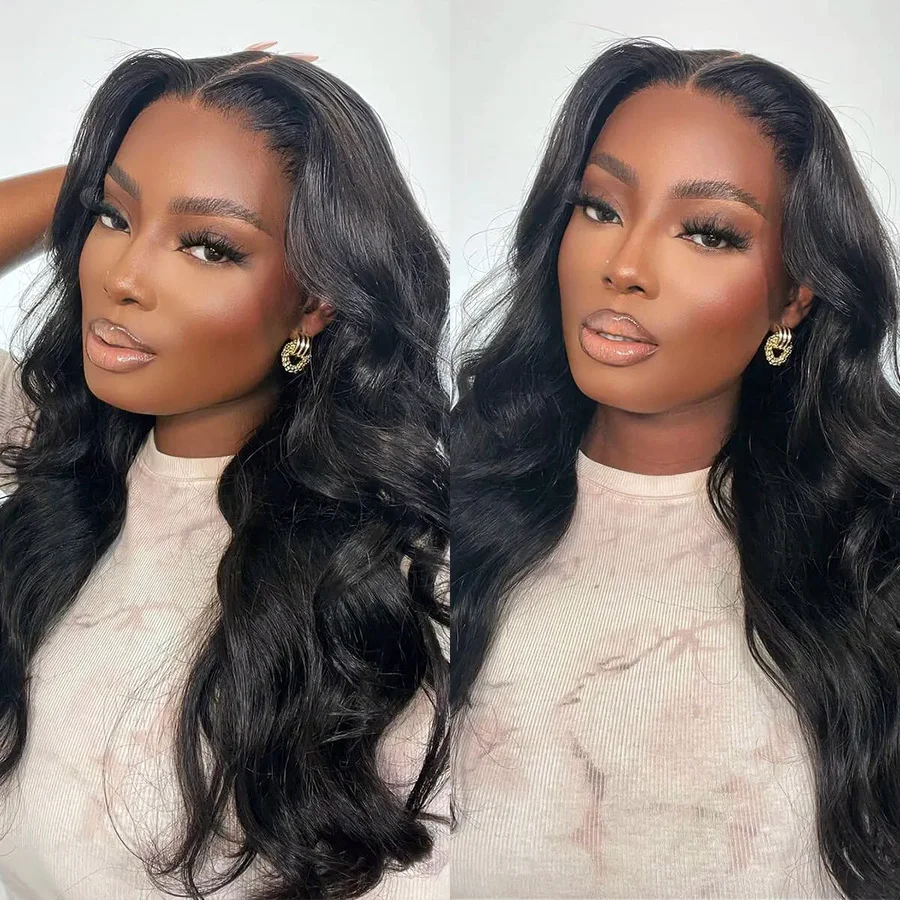 Ready to Wear 6X4 Closure Wigs Human Hair Beginner Friendly Pre Plucked Glueless Wigs Pre Cut Lace Closure Wig Human Hair