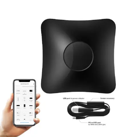 2024 Broadlink RM4 pro IR RF wifi 범용 원격 스마트 홈 자동화는 Alexa 및 Google 홈과 함께 작동합니다.