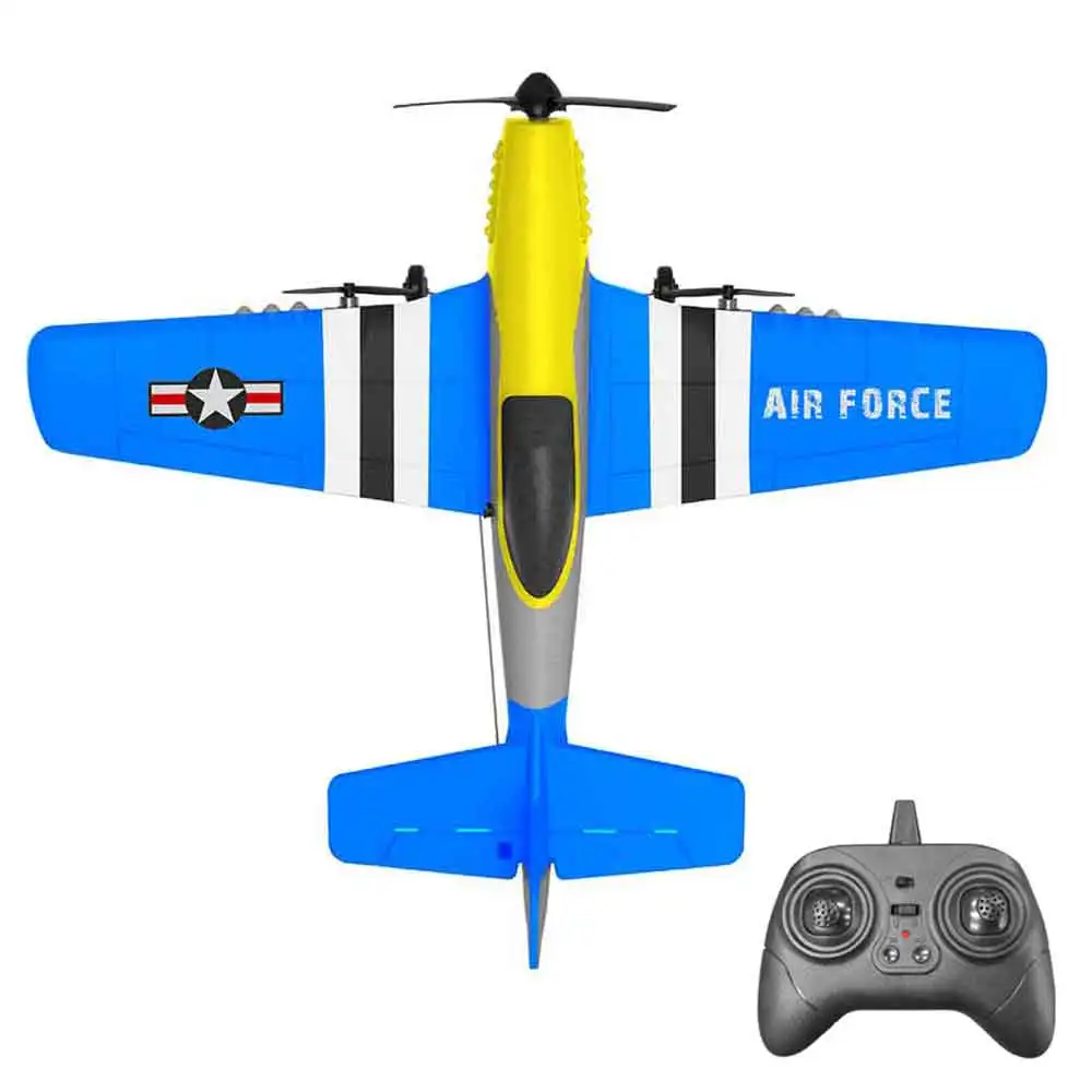 

KFPLAN KF602 P-51 EPP Размах крыльев 370 мм 2,4G 3CH 6-осевой гироскоп RC Самолет Тренажер с фиксированным крылом RTF для начинающих