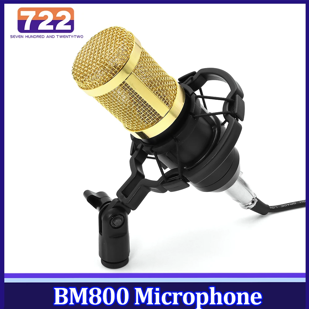 Professional Condenser Microphone BM800 Mic Kit With Tripod BM-800 Set for Studio Recording Broadcasting Direct Seeding Karaoke