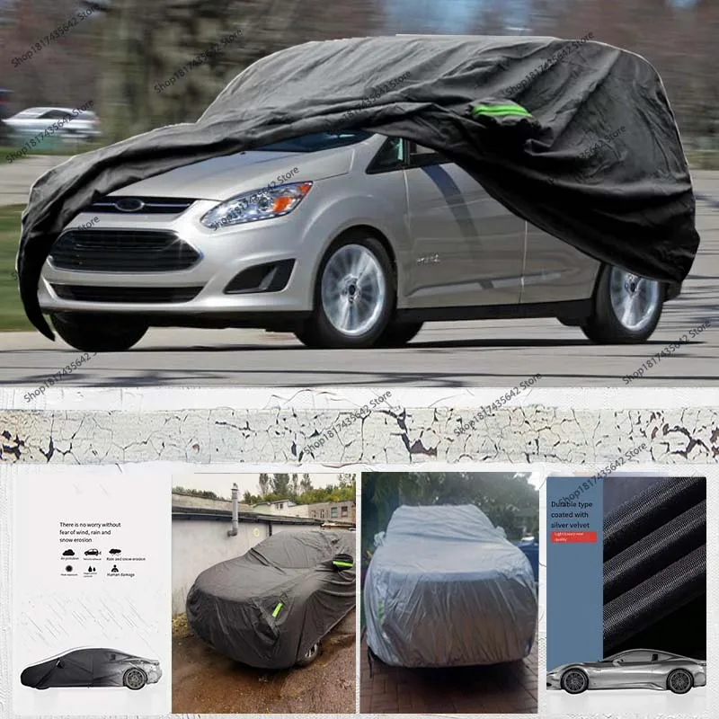 

Car Cover for Ford C-Max 2003-2019 Waterproof Windproof Sunshade Dustproof Protection Outdoor Full Coverage