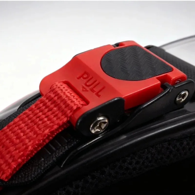 سحاب سريع التحرير للدراجات البخارية الكهربائية وملحقات خوذات الدراجات النارية سكوتر كهربائي خوذة مشبك قفل الخوذة #6