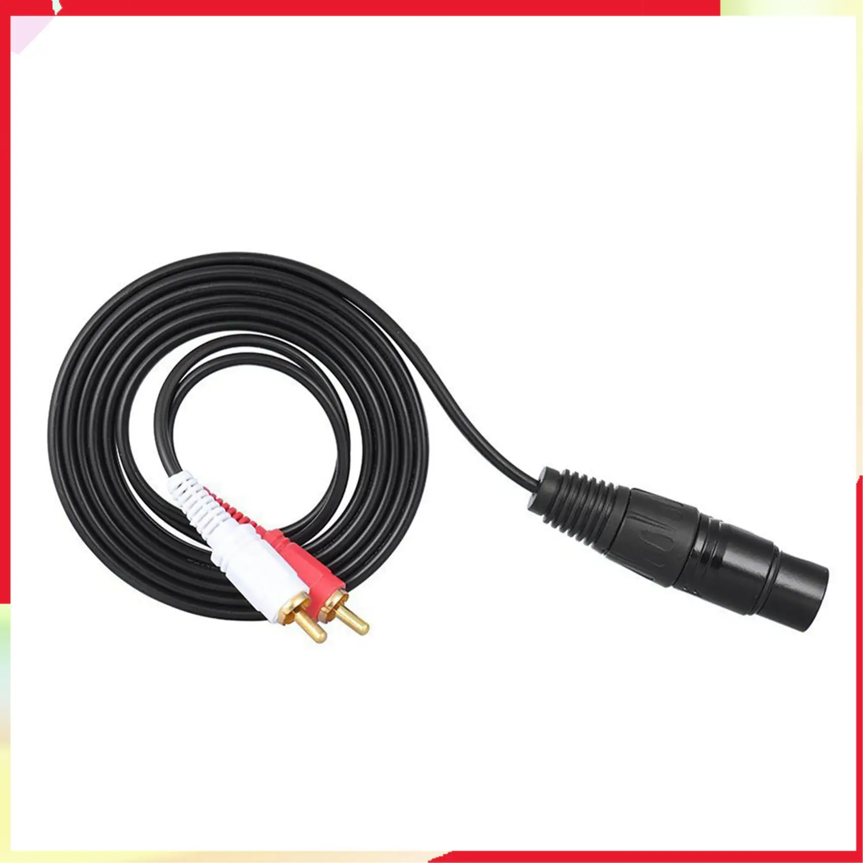 

B18B 3 шт. 1,5 м/5 футов стерео аудио разветвитель патч Y кабель шнур 1 XLR гнездо на 2 штекера RCA