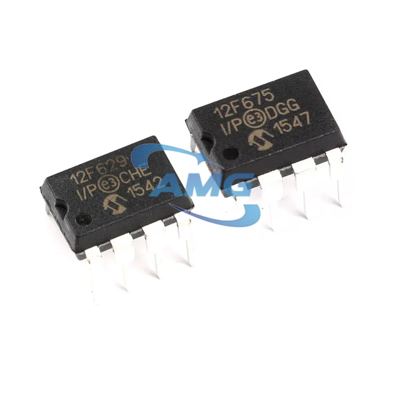 10 قطعة PIC12F629-I/P PIC12F675-I/P PIC12F629 PIC12F675 12F629 12F675 حزمة DIP-8 متحكم IC رقاقة