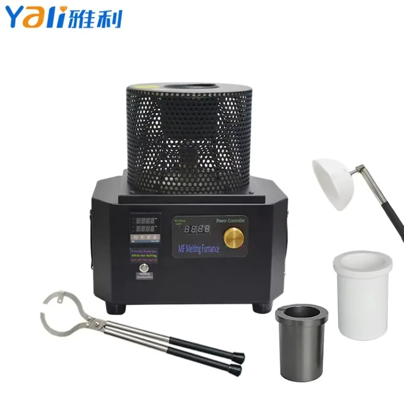 

Mini 3KG Portable Temperature Control Jewelry Tool Induction Melting Furnace Gold Smelting Machine