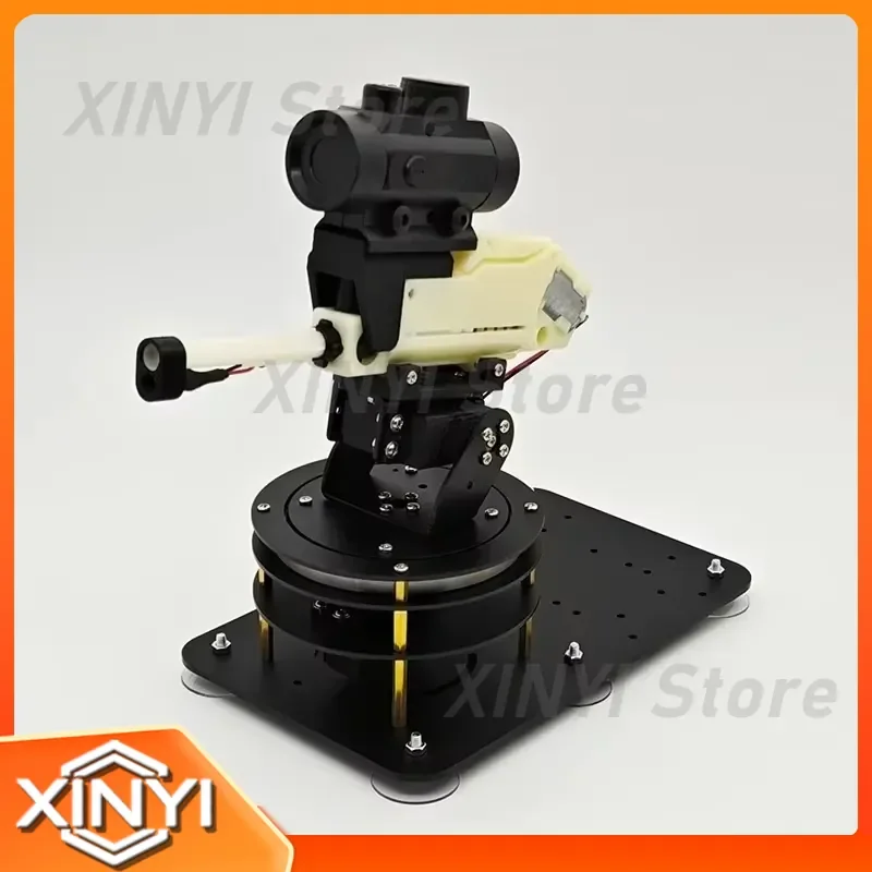 Water Launcher Toy for PS2 Remote Control with Two Degrees of Freedom Steering Gear and Crystal Gearbox for RC Water Toys