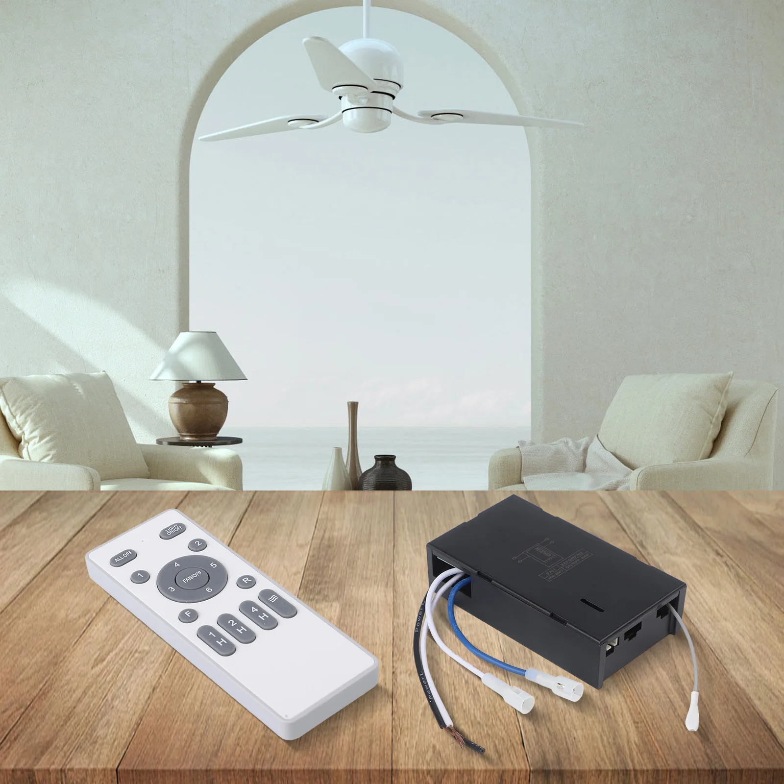 

6-Speed Fan Control Ceiling Fan Light For Any Room Convenient Remote Control Energy Saving For Ceiling Fan Light