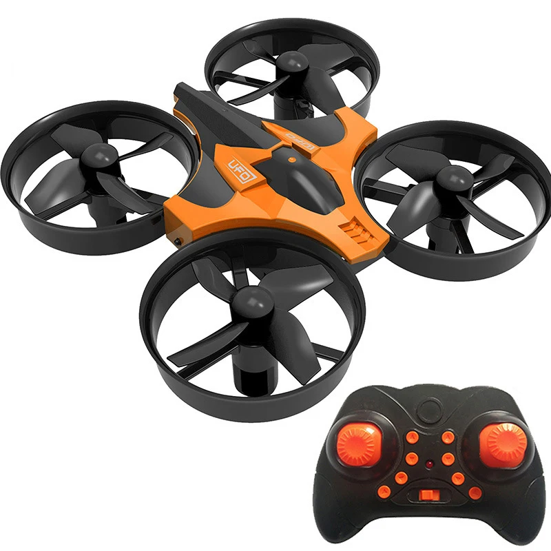 Mini Quadcopter Controle Remoto Modelo de Avião, Brinquedos de Aniversário para Crianças, Rotação 360 °, Altura Fixa, Um Retorno Chave, Pequeno, 2.4G, Novo