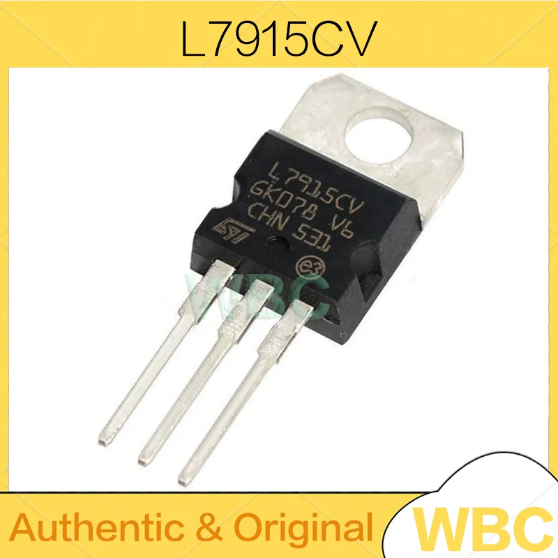 10Pcs/Lot L7915 L7915CV L7915CV-DG TO-220 1.5A/-15V three-terminal linear regulator circuit chip new original