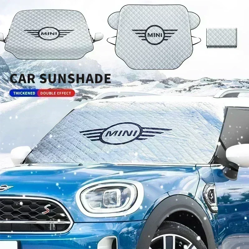 

1pcs Winter Car Snow Shield Shade Front Windshield Anti-frost Antifreeze Sunshade Cover Sun Shade Protector For BMW MINI Cooper