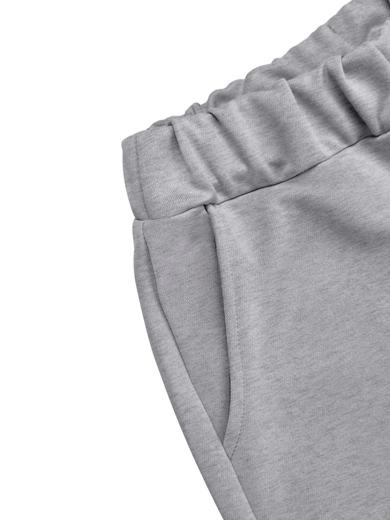 Petite Baggy Straight Leg Hosen für Damen, Hochgeschnittene Entspannte Lounge-Hosen, Ästhetische Sport-Trainingshosen – Detail 11