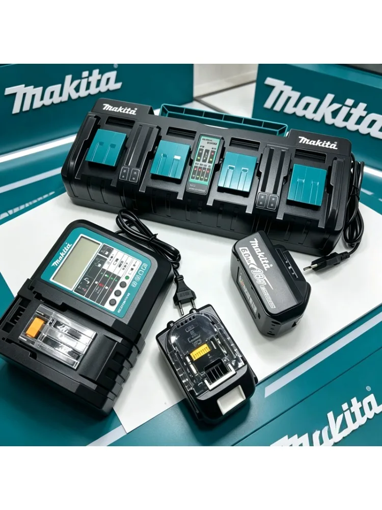 オリジナルマキタ-dc18rd-リチウムイオン充電器-144v-18v-lxt-6a-高速電流互換-bl1860-led-インジケーター電気家庭用-diy-ツール用