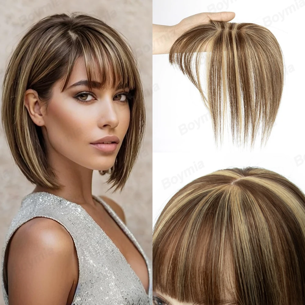 P4/27 الشعر البشري توبر 2 مقاطع مع غير مرئية الدانتيل الشعر القبعات العالية للنساء شعر مستعار طبيعي ل رقيقة الشعر توبر 5x9 سنتيمتر قاعدة