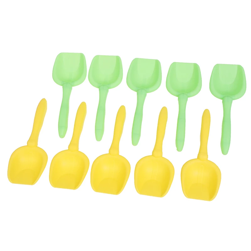 10Pcs Beach Toy Shovels Kids Play Sand Shovel Snow Tools Seaside Dig Sand Shovel