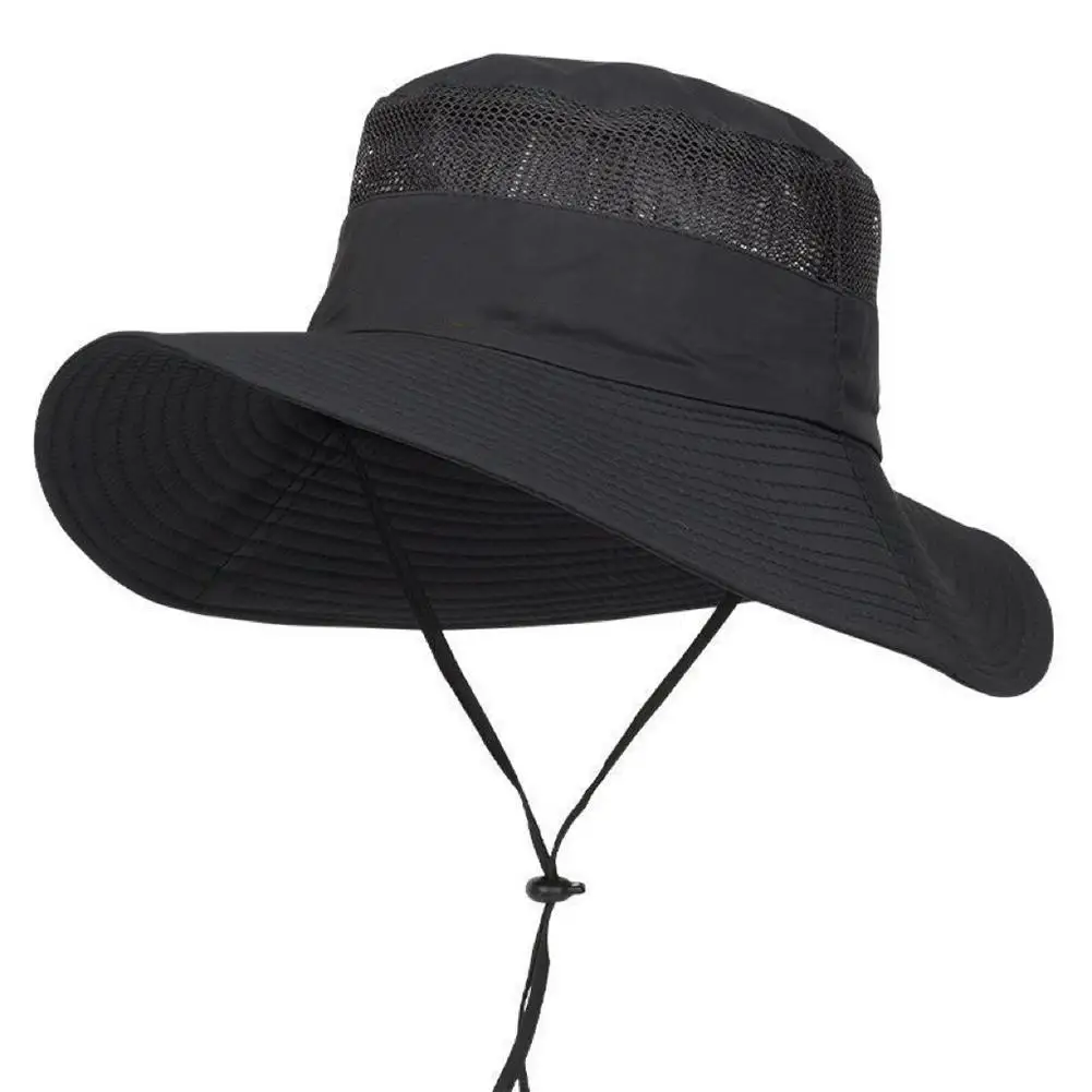 UV-proof Big Eaves Hat Summer Sunshade Fisherman Sunscreen Outdoor fishing Waterproof Quick drying Breathable Umbrella Cap Men
