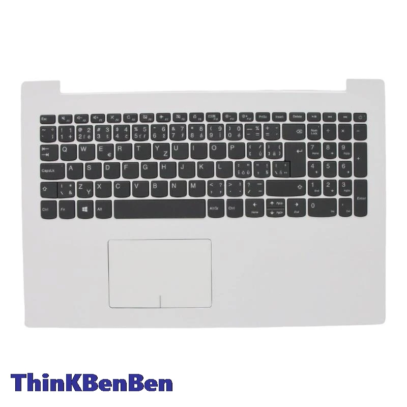 CZ Czech Keyboard White Upper Case Palmrest Shell Cover For Lenovo ideapad 320 15 IAP ABR ISK IKB AST 5CB0N86555