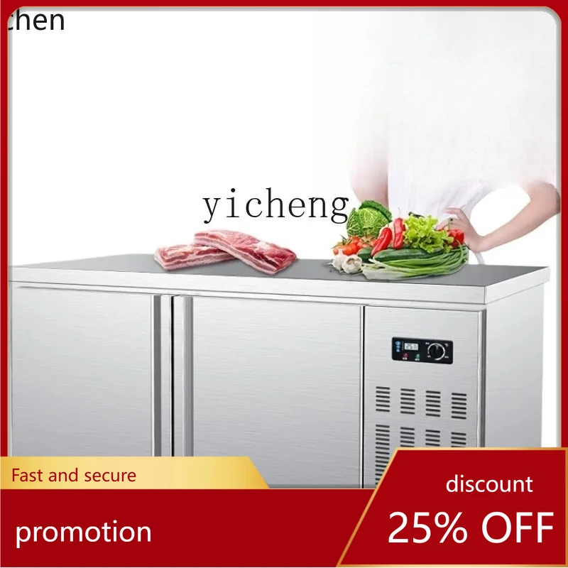 

HXL Refrigerated Workbench Kitchen Fresh-Keeping Freezer Refrigerator Operation Table