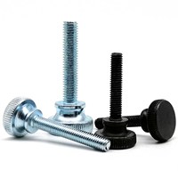 2/5pcs M3 M4 M5 M6 M8 M10 DIN464 GB834 Knurl High Step Head Hand Tighten Thumb Screw Curtain Wall Glass Lock Thumbscrew Adjust