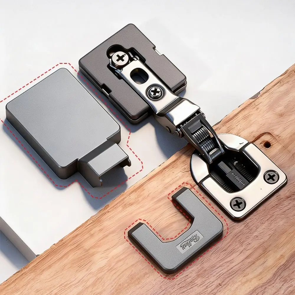 Flat Panel Concealed Hinge Straight Damper Hydraulic Damping Hydraulic Hinge Enduring Quality Adjustable Hinge Jewelry Box