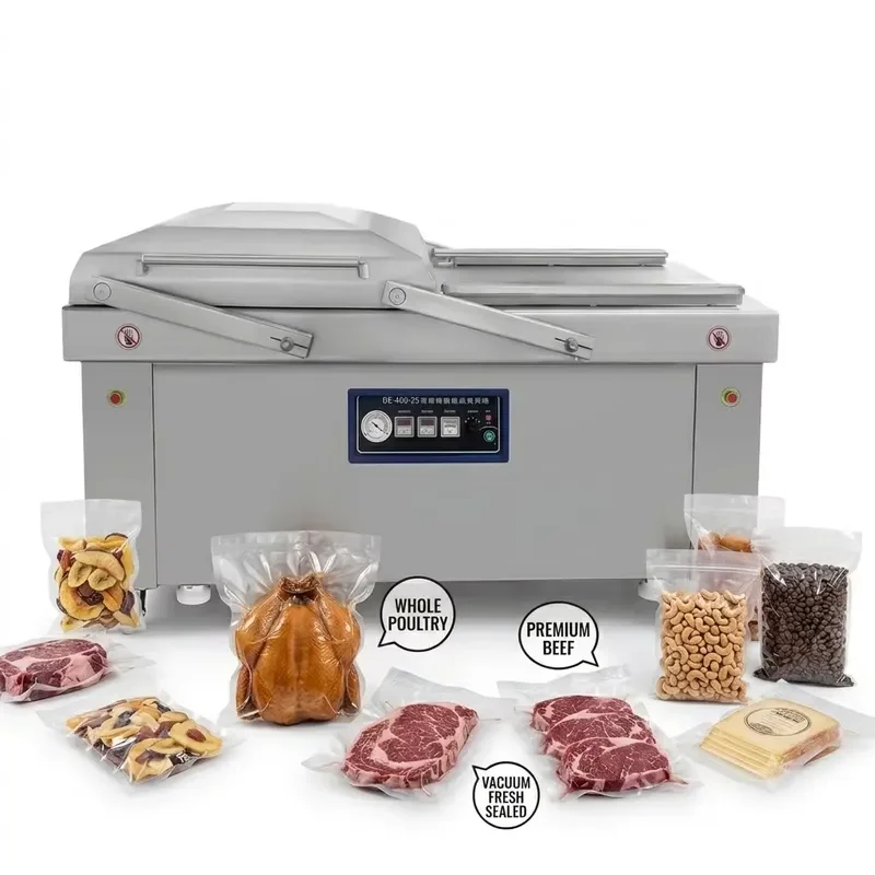 Automatic Vacuum Sealer Machine for Baked Food Large Capacity Packaging Device Freshness Preservation System Commercial Grade