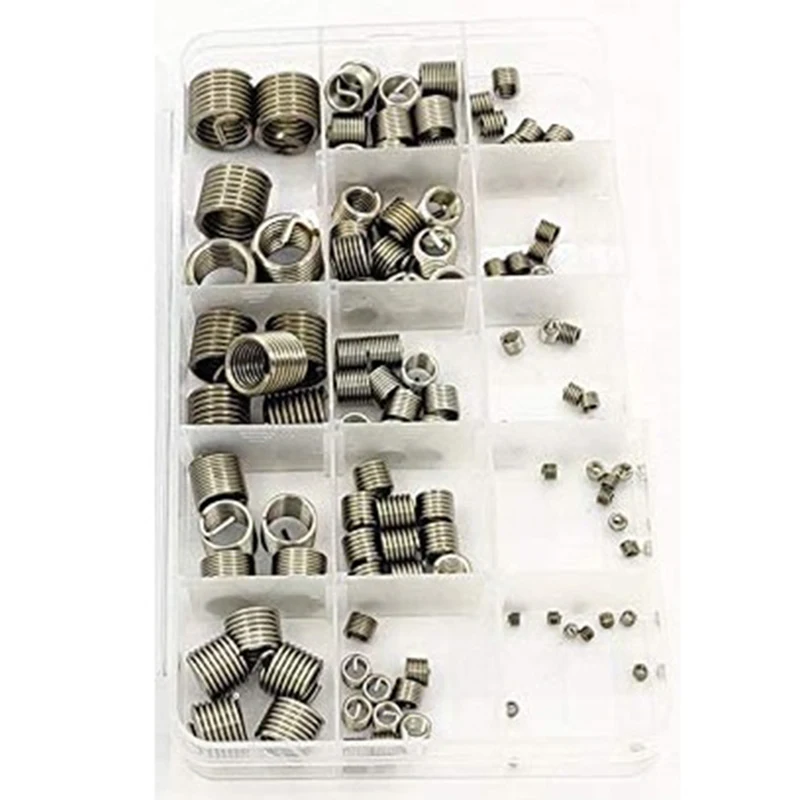ABRE-120Pcs For (UNC UNF Unified Thread Steel Wire Thread Insert) Thread Sheath