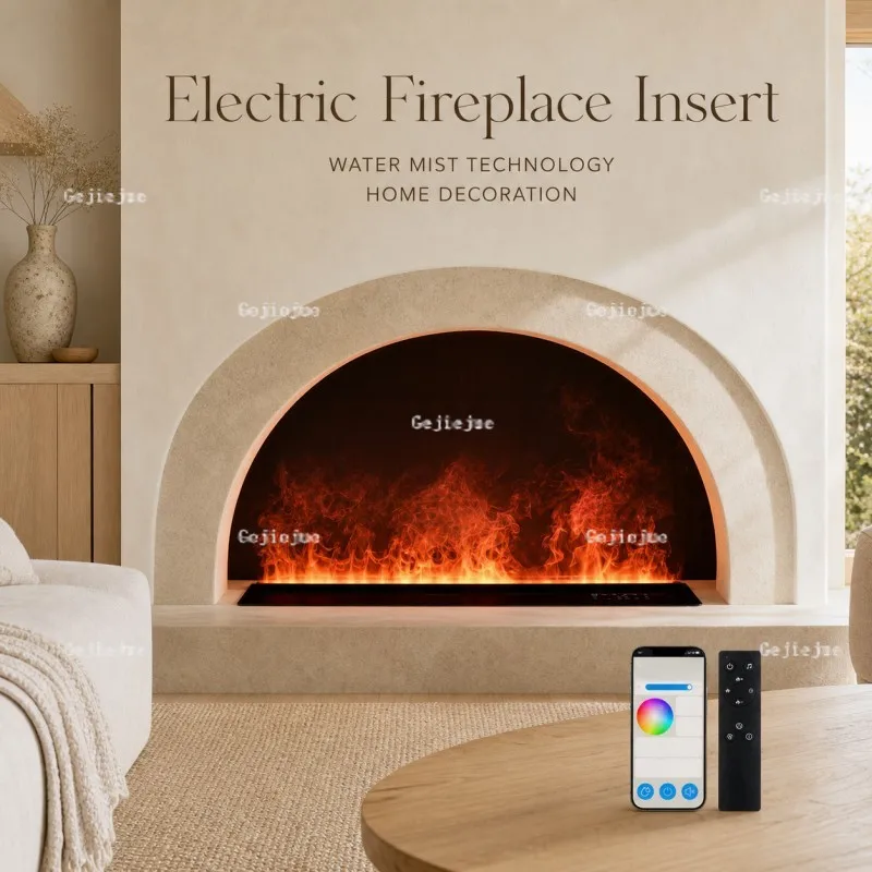 Modern Interior Design No Heat Decorative Water Vapor Fireplace Realistic Flame Effect Indoor Atmosphere Fireplace flame chimney