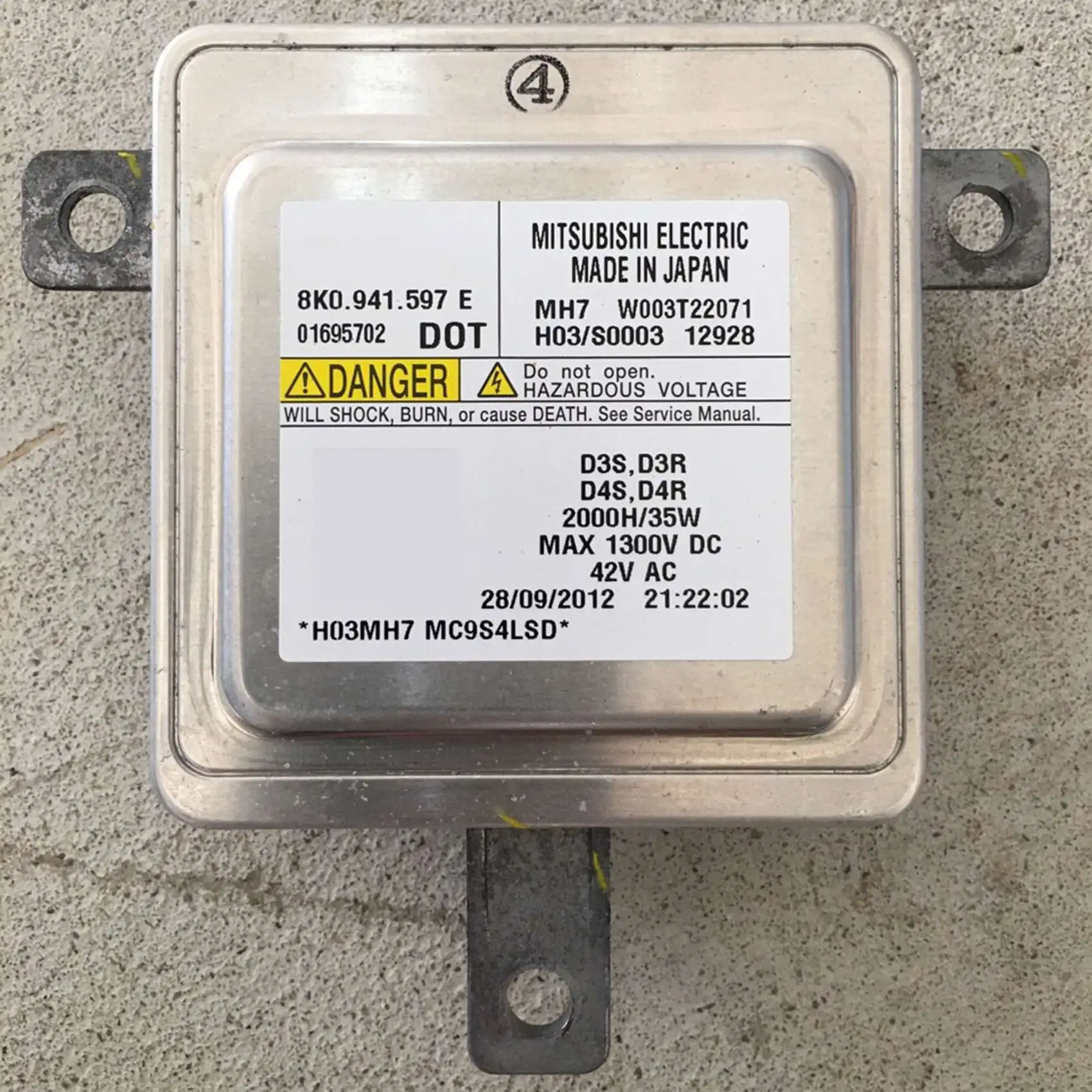 Xenon Ballast HID Light Control Unit Computer Module for-Audi Xenon Ballast 8K0941597E 8K0.941.597