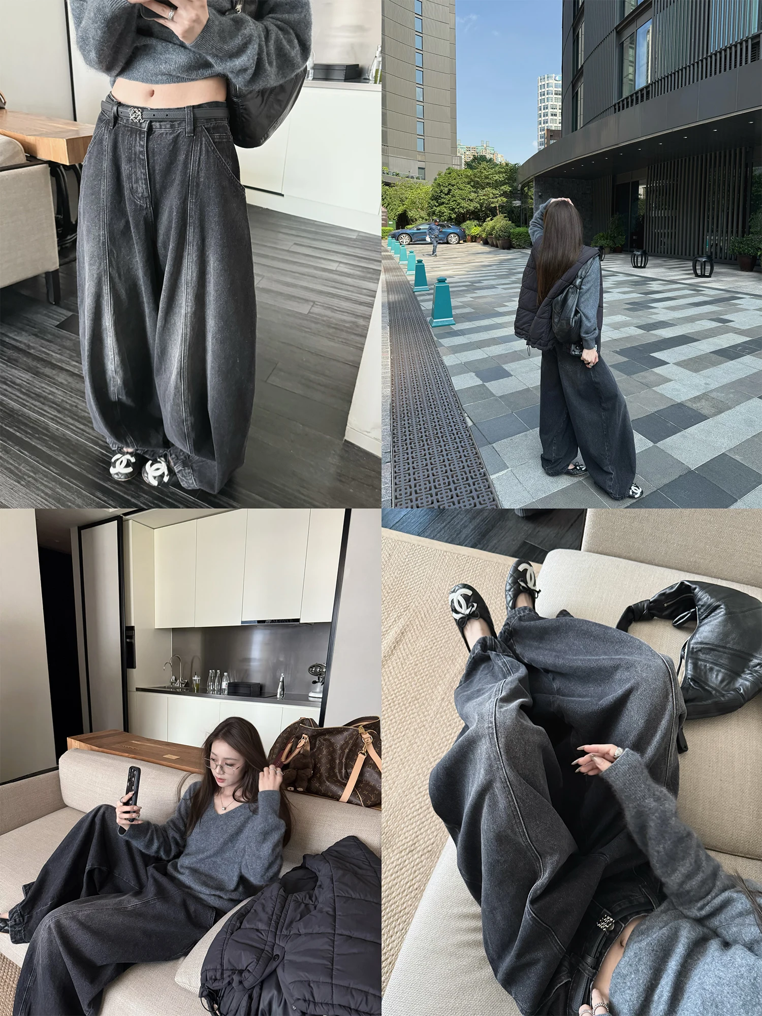 

Женские джинсы Superniniyy с высокой талией, свободного кроя, из денима, прямые, из хлопка, удобные повседневные брюки