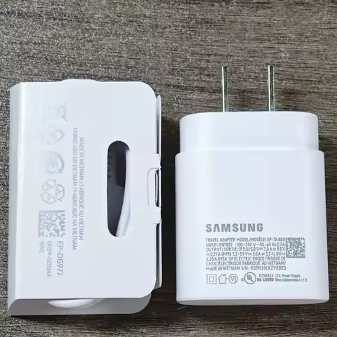 For Samsung A17 A16 A26 A36 A56 A55 A35 25w US Plug Charger Super Fast Charge Adapter For Galaxy S25 S24 S23 S22 S21 S20 FE A73