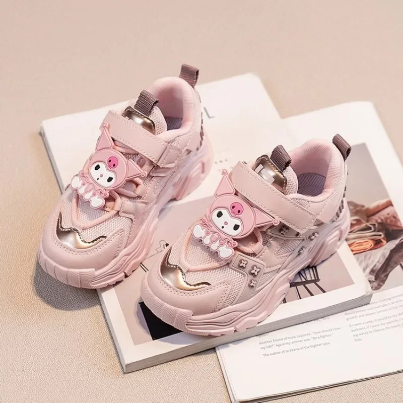 Girly Heart Kawaii Sanrio Anime Breathable Casual Shoes Spring Cute Cartoon Ins Fashion Children Sports Sneakers Gifts Toys