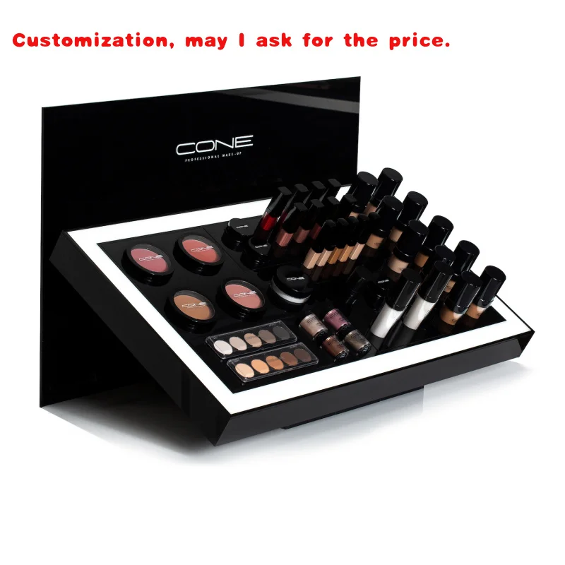 

на заказ.OEM ODM Стойка для демонстрации губной помады Косметическая витрина Подставки для макияжа