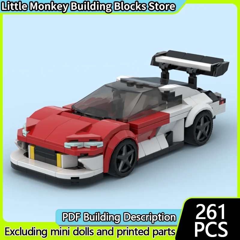 

Speed Racing Car Model MOC Building Bricks R V2 Top Tier Sports Car Modular Technology Children Holiday Gifts Assemble Toys Suit