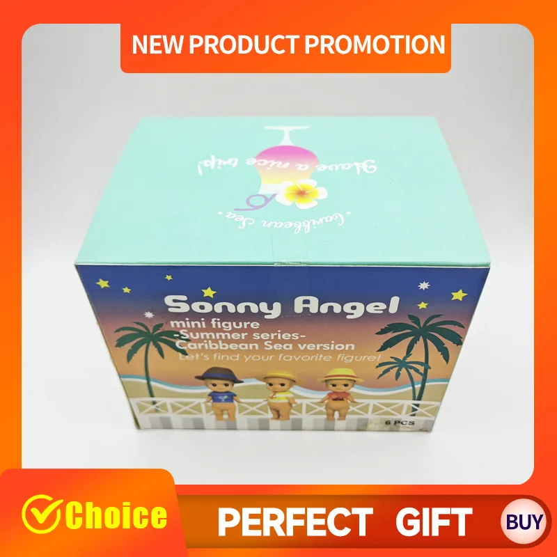 

6Pcs/Box Sonny Angel Blind Box Summer Series Caribbean Sea Version Anime Figures Bug's World Ornaments Dolls Fans Gift Toys