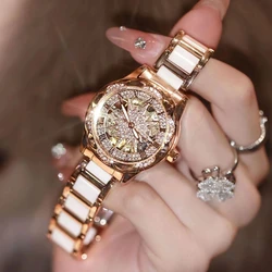 INRA watches Fashion trend Sunflower niche light luxury all-in-one ceramic mechanical women's luxury watch