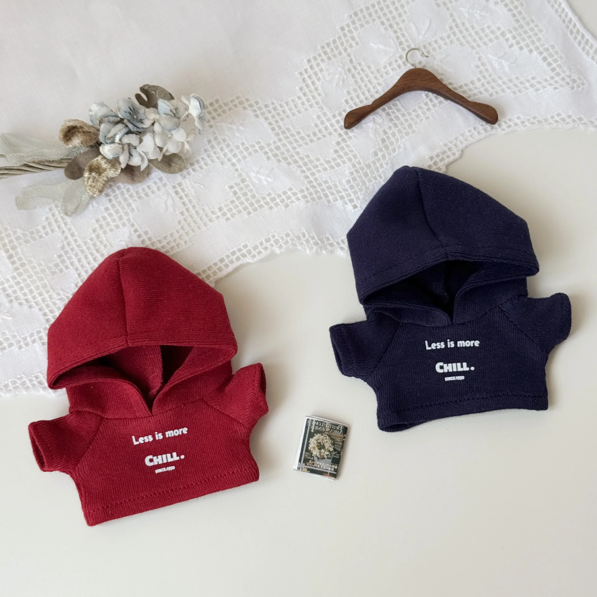 Mini Hoodie Sweatshirt for 10‑17cm Small Joint Doll, Casual Doll Tops Outfit, Dress‑up Clothing Accessory, Doll Not Included