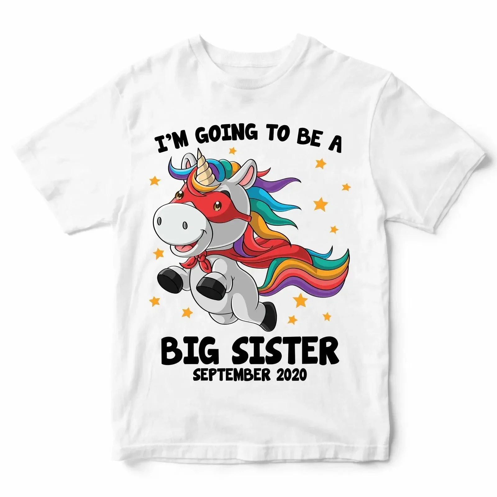 T Shirt Im Going To Be A Big Sister sü? Werbung Einhorn Geschenk 2020 personalisiert vintage Washed Versatile graphic Stylish