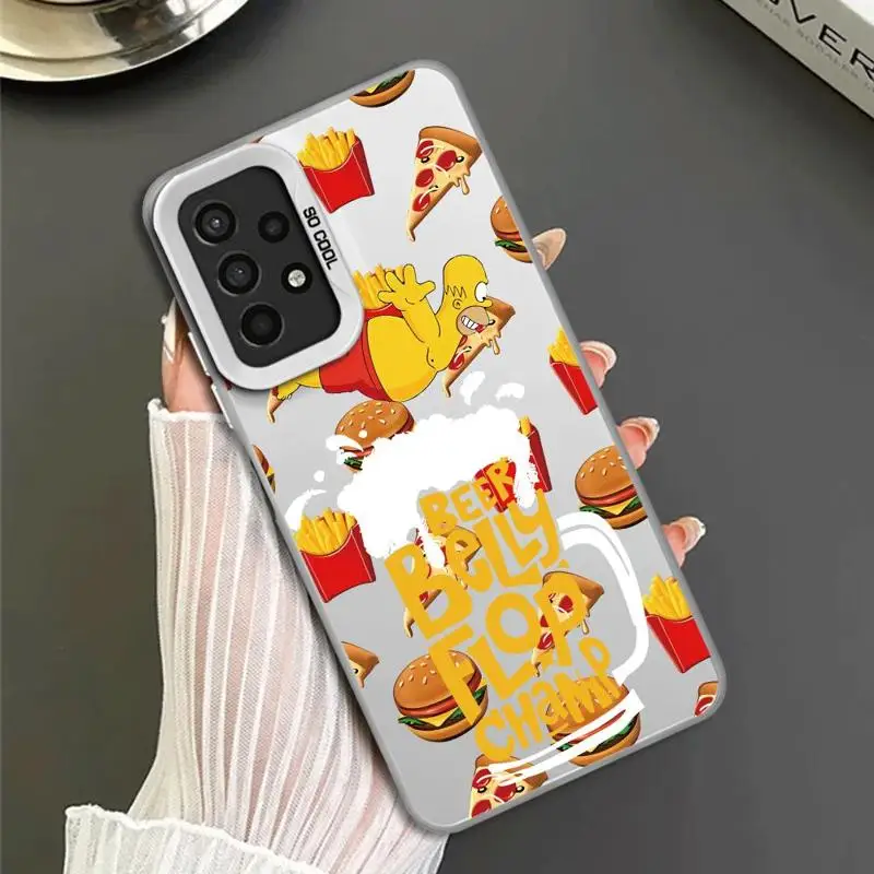 Etui na telefon Samsung Galaxy A15 A25 A52 A72 A51 A71 4G A73 A55 A54 A53 A52s 5G Silicone Soft Shell Simpsons Family Disney