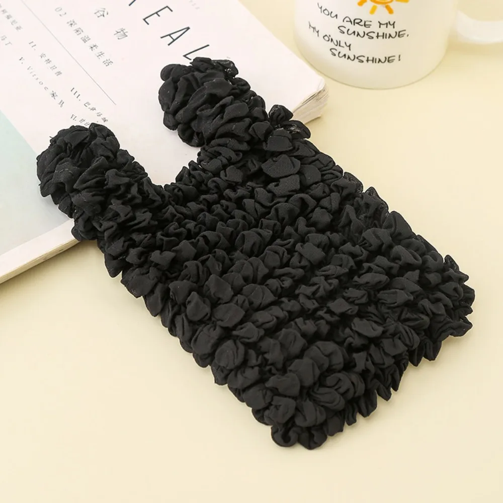 

Creative Bubble Stretch Bag Multi Purpose Flower Pleated Flexible Shopping Bag Handheld Chiffon Foldable Storage Bag Travel