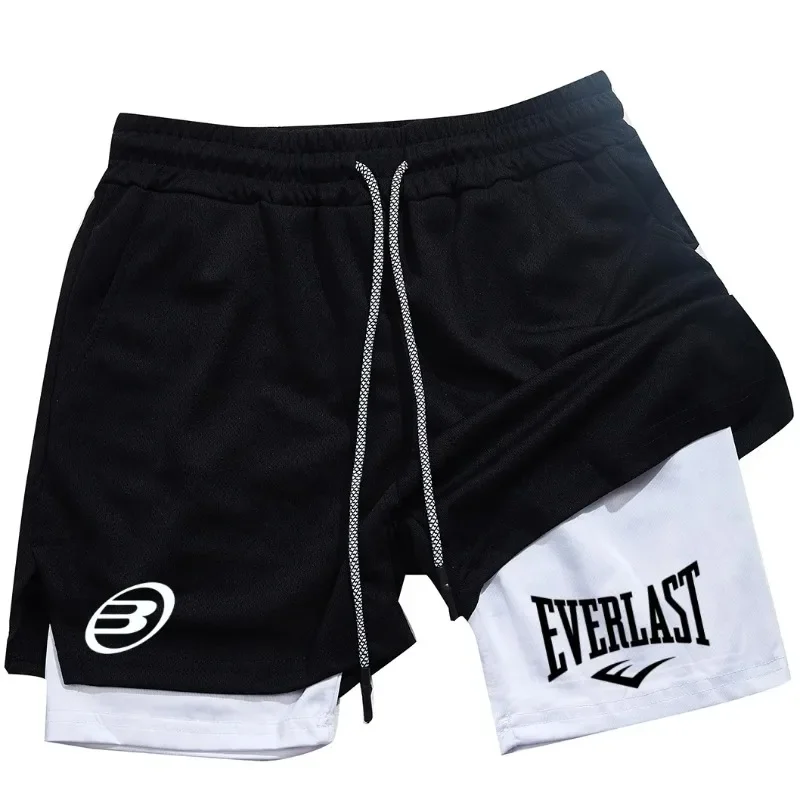 شورت رجالي صيفي أنيق من EVERLAST، مريح وسريع الجفاف، مناسب لصالة الألعاب الرياضية والركض والتدريب والمناسبات الرياضية الأخرى