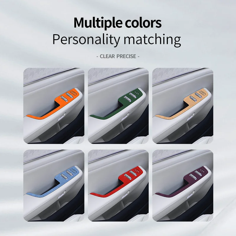 

Для НОВОГО ZEEKR 001 2026, 001 Max Ultra: наклейки из суперзамши для панели управления стеклоподъемниками, кнопки стеклоподъемников, аксессуары