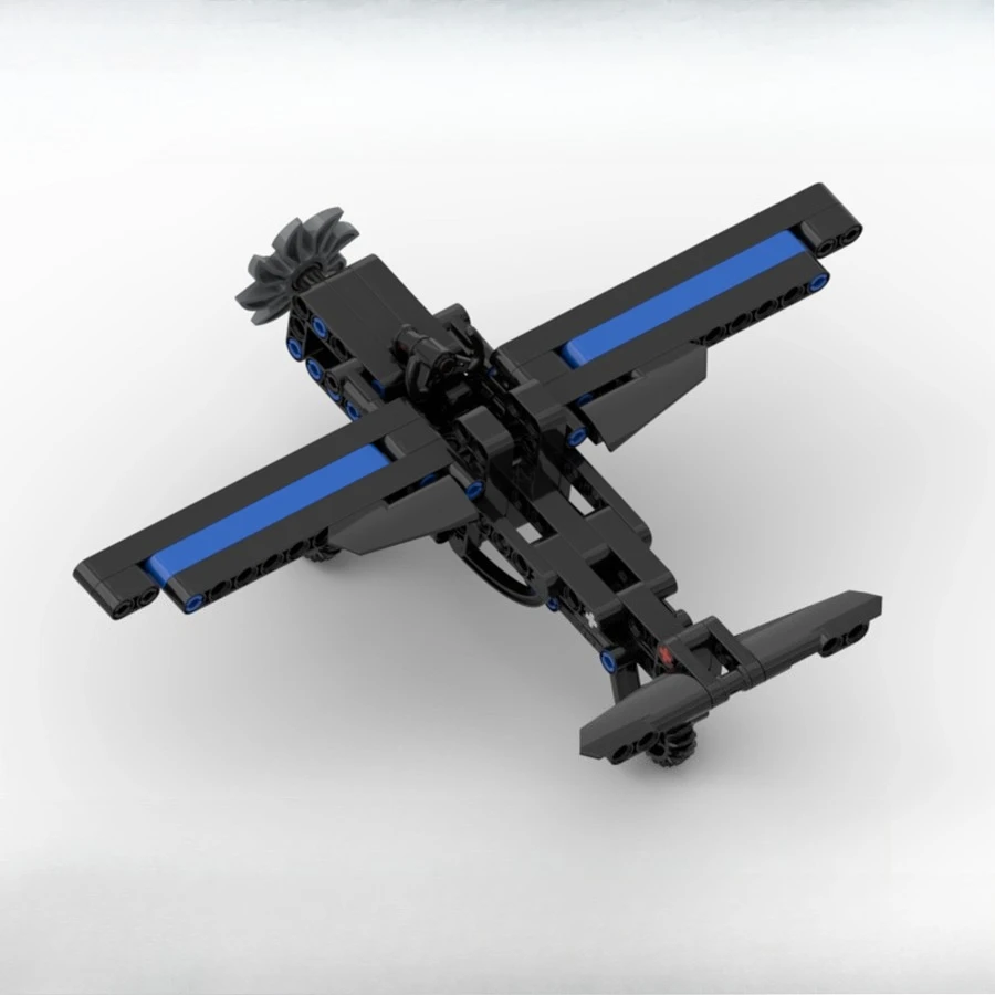 프로펠러 전투기 모델 블록 키트 조립 헬리콥터 교육용 건설 데스크탑 디스플레이 브릭 장난감 선물
