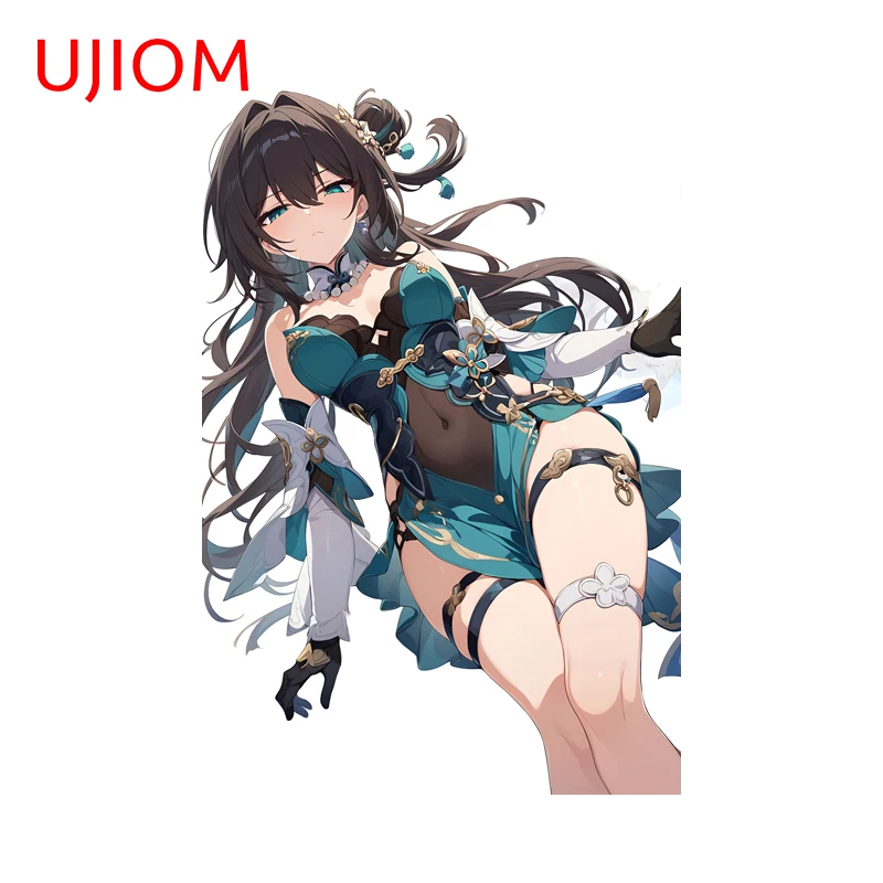 UJIOM Ruan Mei Honkai Star Rail Sexy Girl Wall Sticker Lying Posture Funny Unique Waterproof Decal Unique Bedroom Bathroom Decor