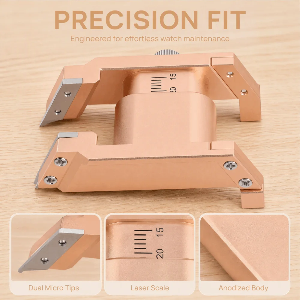 Metal Construction Watch Band Removal Tool Spring Bar Design Measuring Scale Spring Bar Tool U-Shaped Ear Puller Plier Grip