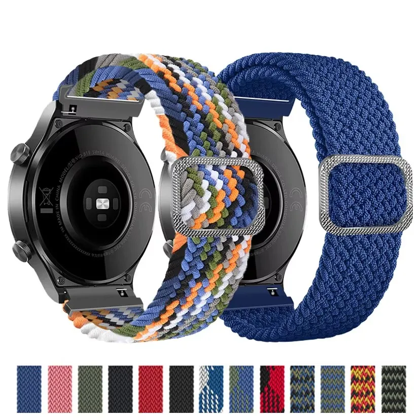 Nylon canvas wrist Strap for Xiaomi huami Amazfit Bip Stratos 2/2S PACE GTR 42/47MM Watch Band for Samsung Gear S3 S2 bracelet