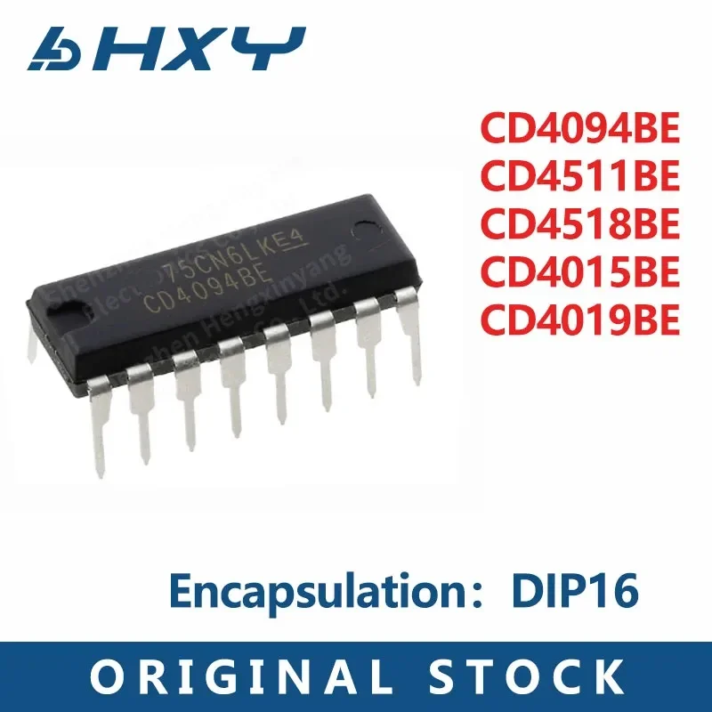 10PCS CD4094BE CD4511BE CD4518BE CD4015BE CD4019BE package DIP16