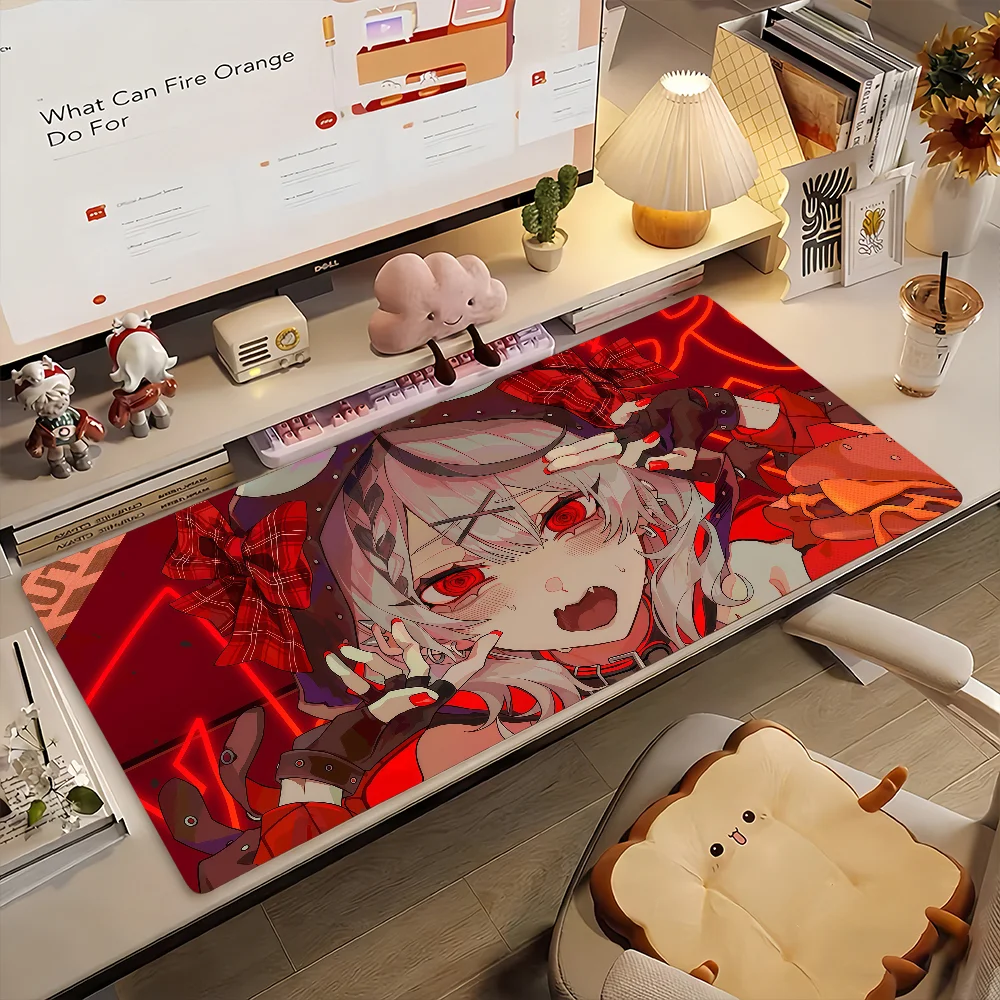 

VTuber S-Sakamata Chloe Mouse Pad Non-slip Rubber Gamer Balance Computer Mat Decoracion Deskmat Laptop Office Large